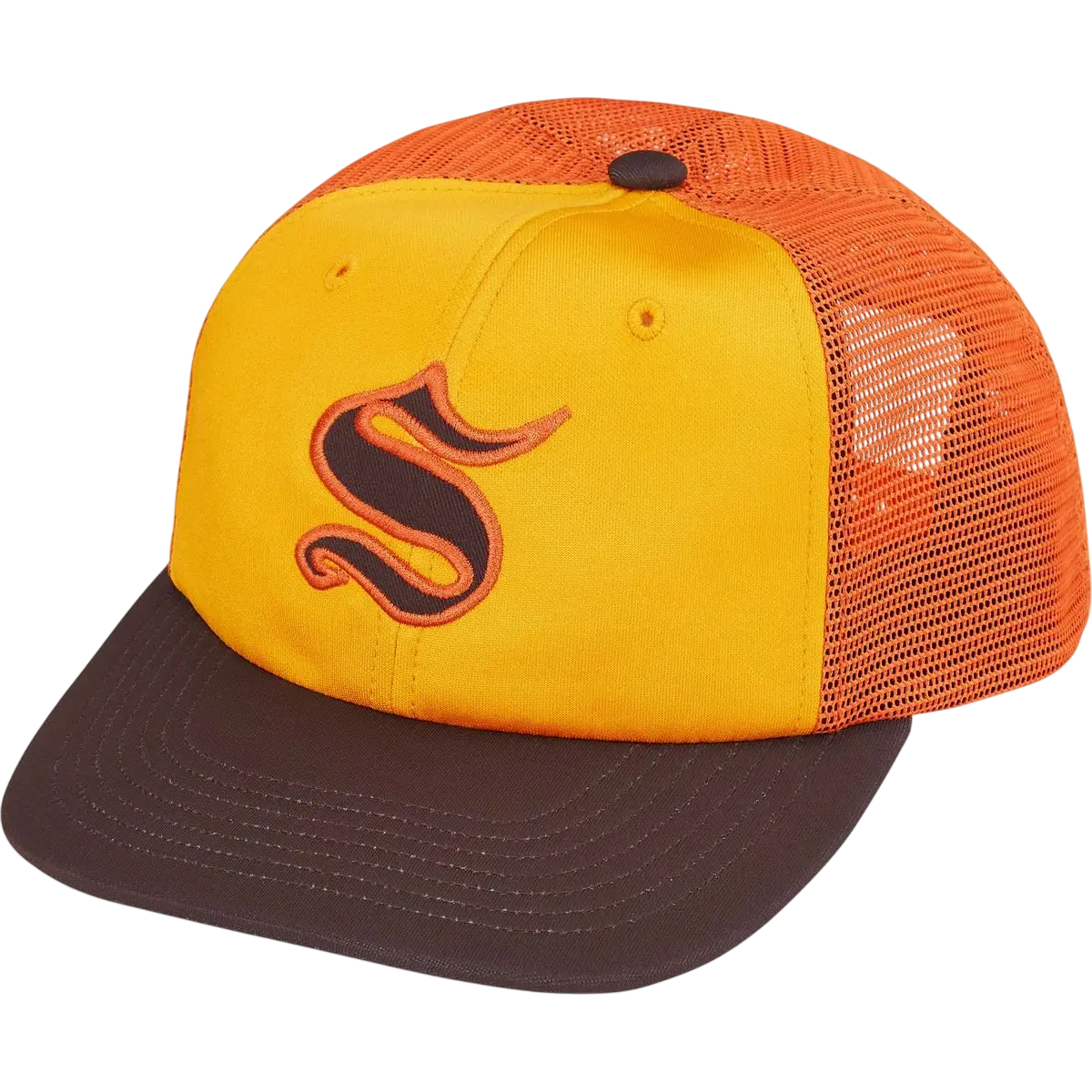 Supreme Contrast S Mesh 6-Panel Orange - One size