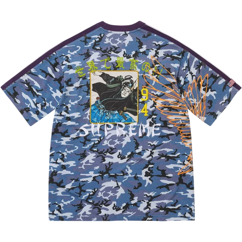 Supreme Crane S/S Top Blue Camo - M