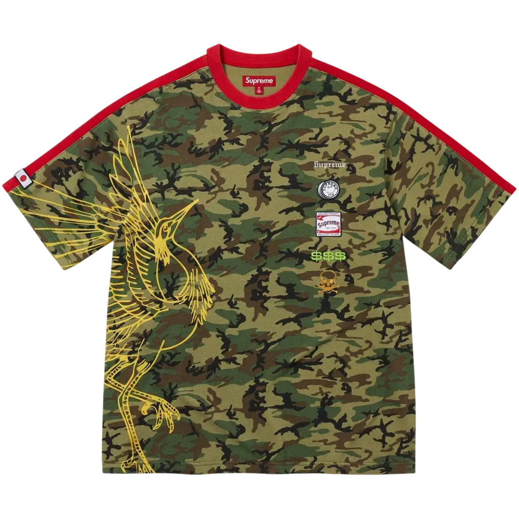 Supreme Crane S/S Top Green Camo - M