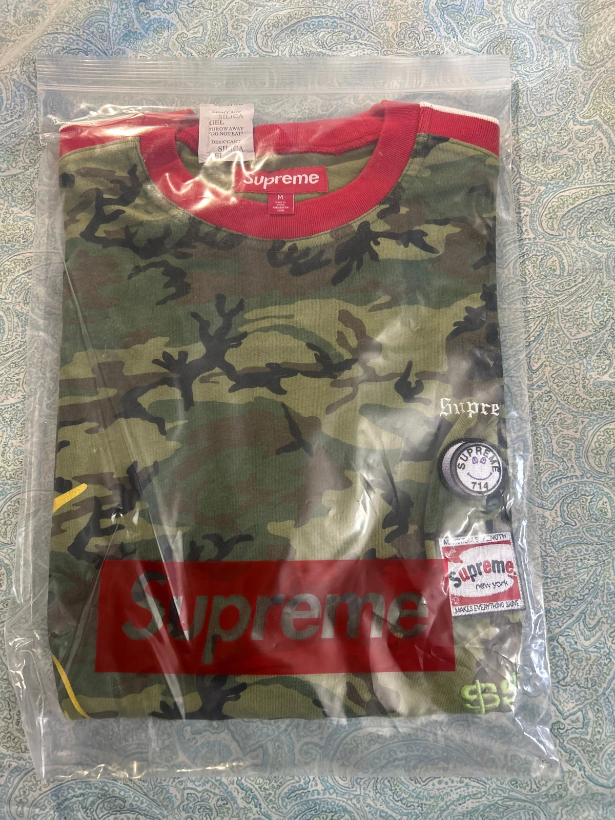 Supreme Crane S/S Top Green Camo Medium