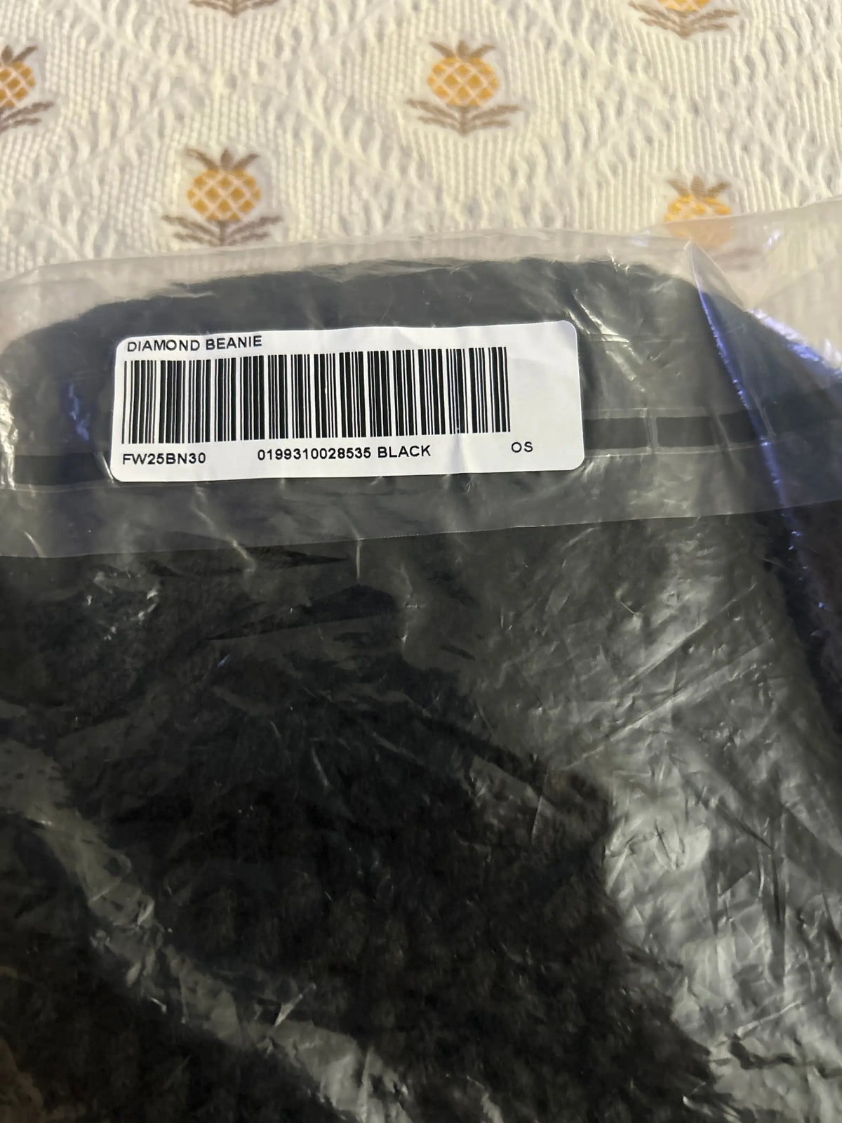 Supreme Diamond Beanie Black