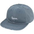 Supreme Distressed Script 6-Panel Stone - Hats