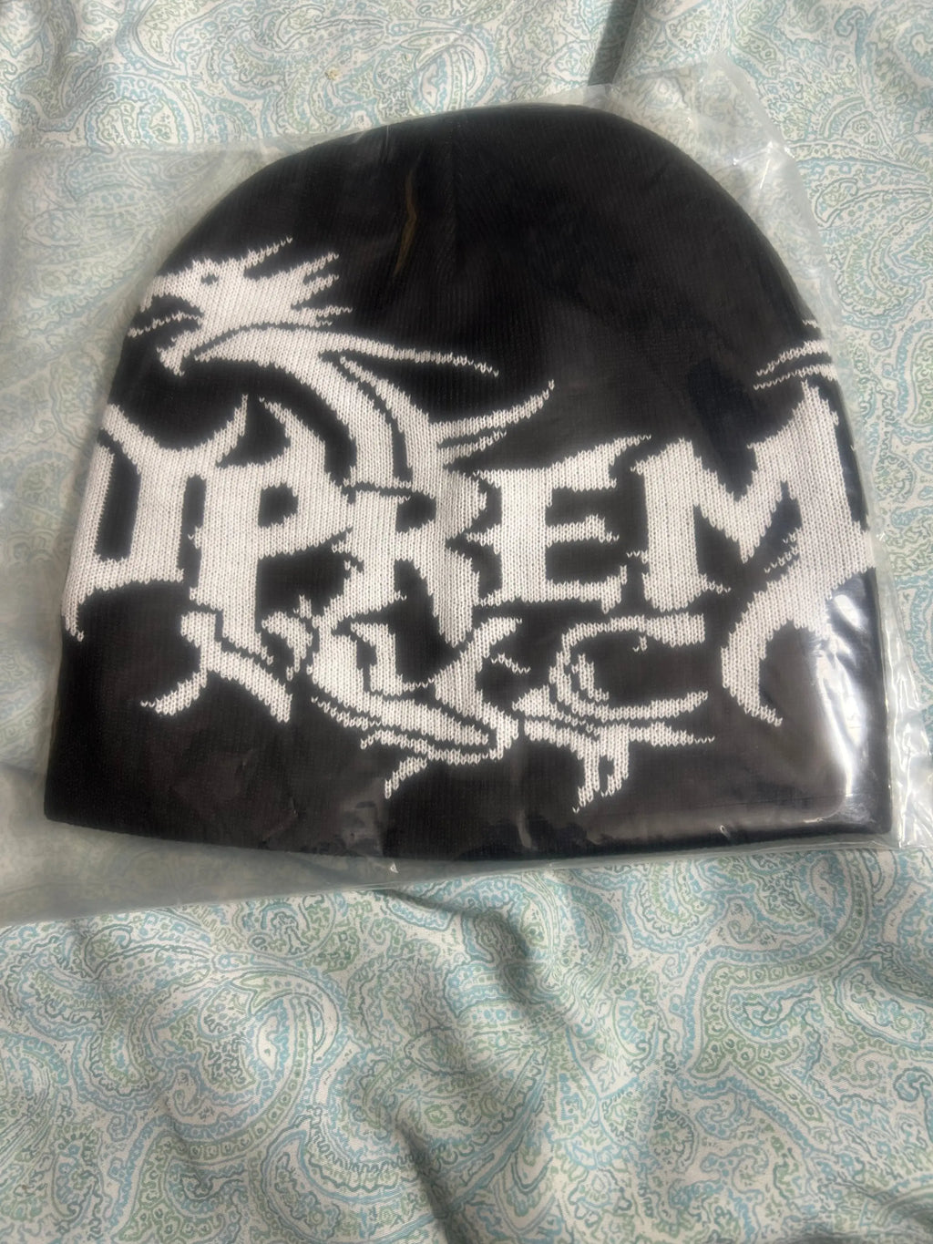 Supreme Dragon Beanie Black