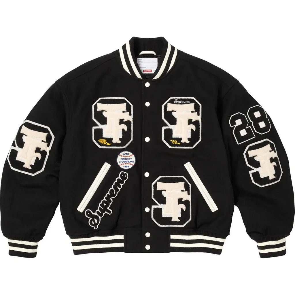 Supreme Drill Team Varsity Jacket Black - Jackets