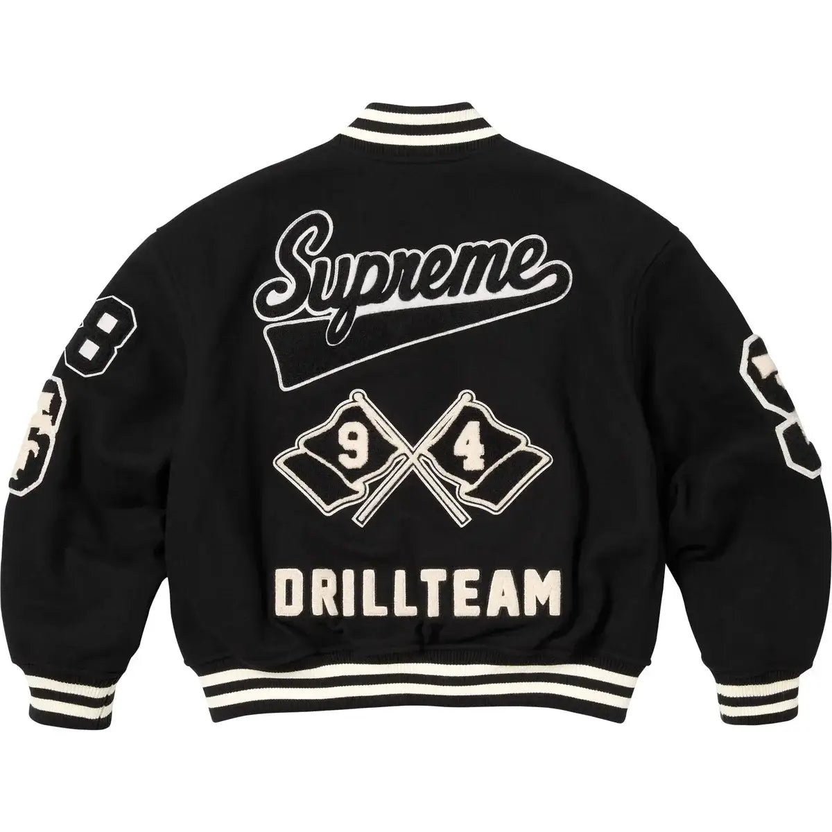 Supreme Drill Team Varsity Jacket Black - Jackets