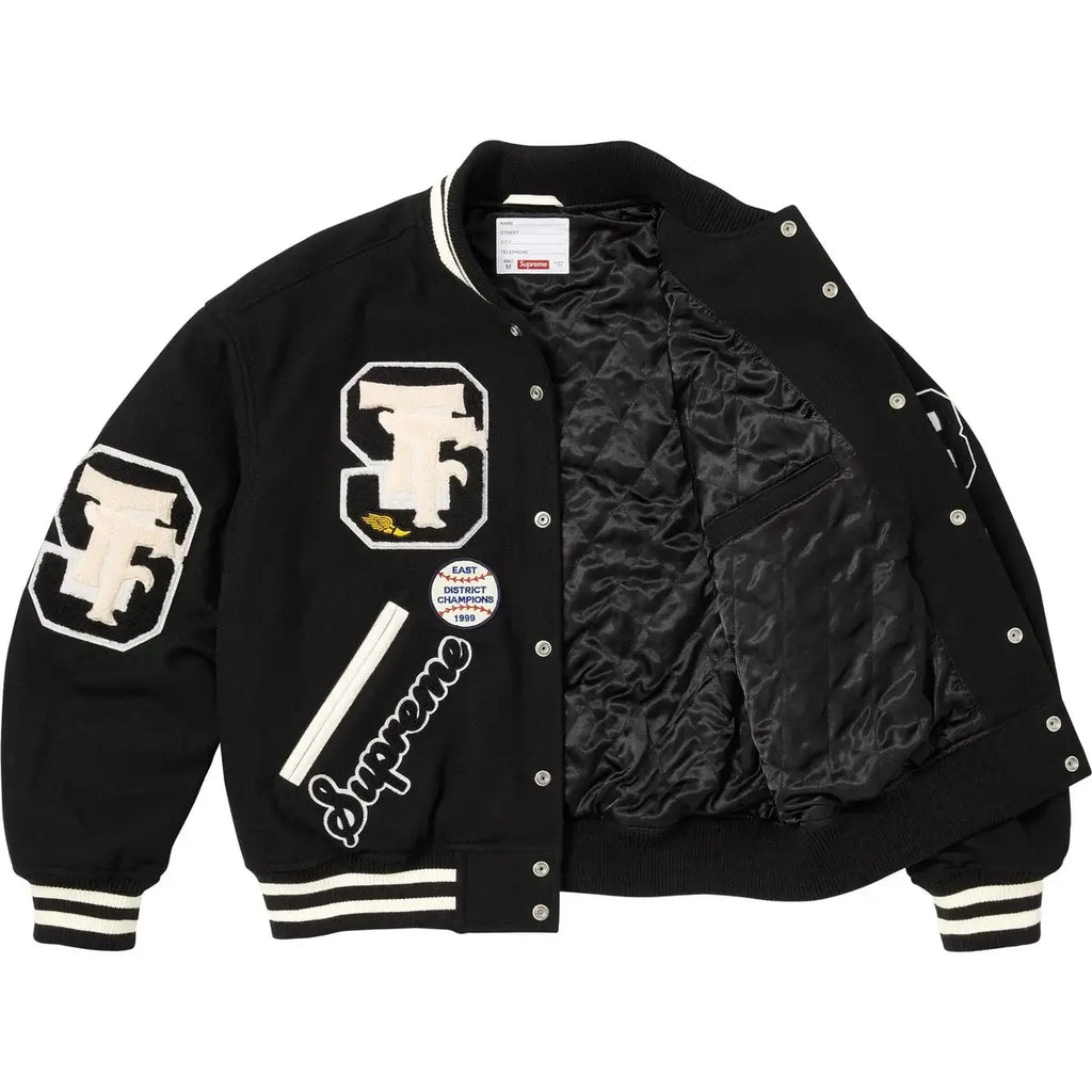 Supreme Drill Team Varsity Jacket Black - Jackets