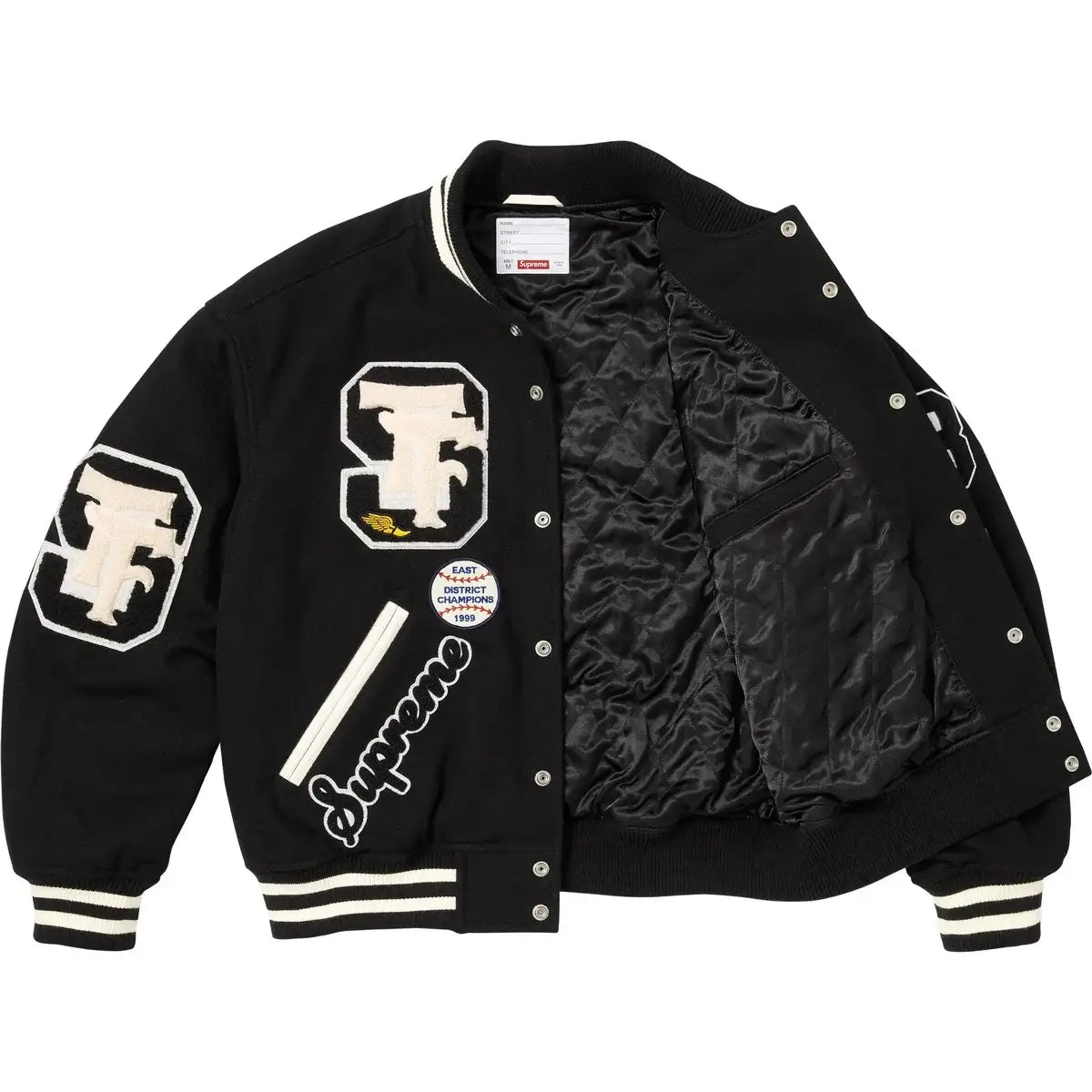 Supreme Drill Team Varsity Jacket Black - Jackets