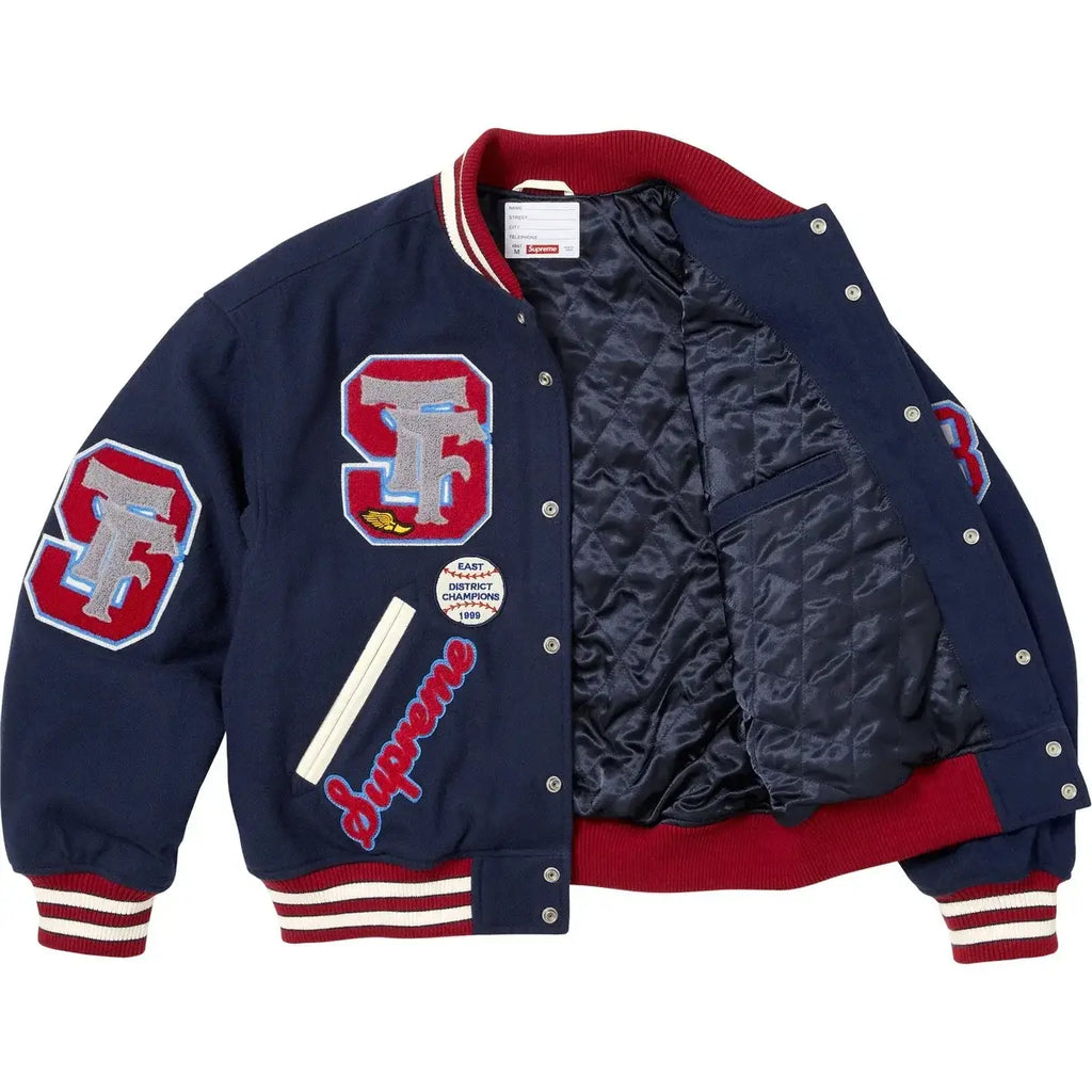 Supreme Drill Team Varsity Jacket Navy - Jackets