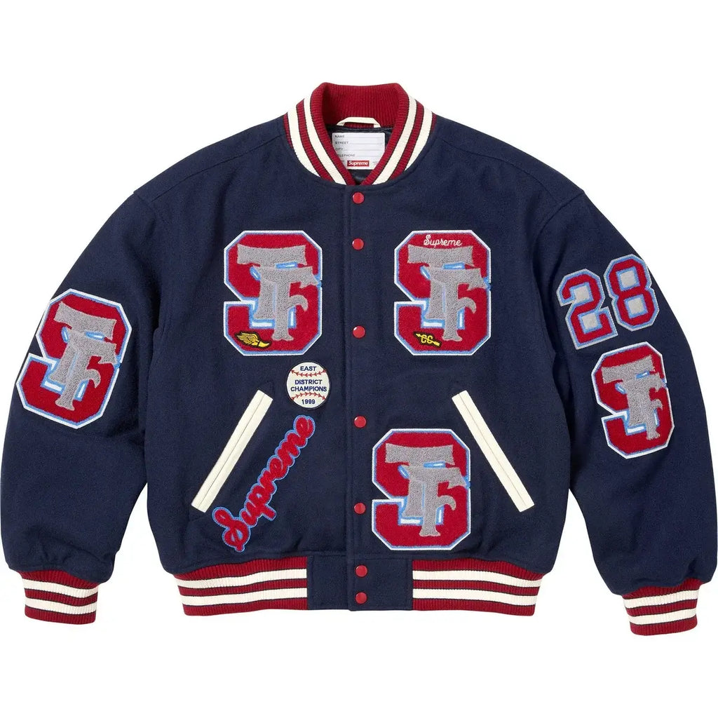 Supreme Drill Team Varsity Jacket Navy - Jackets