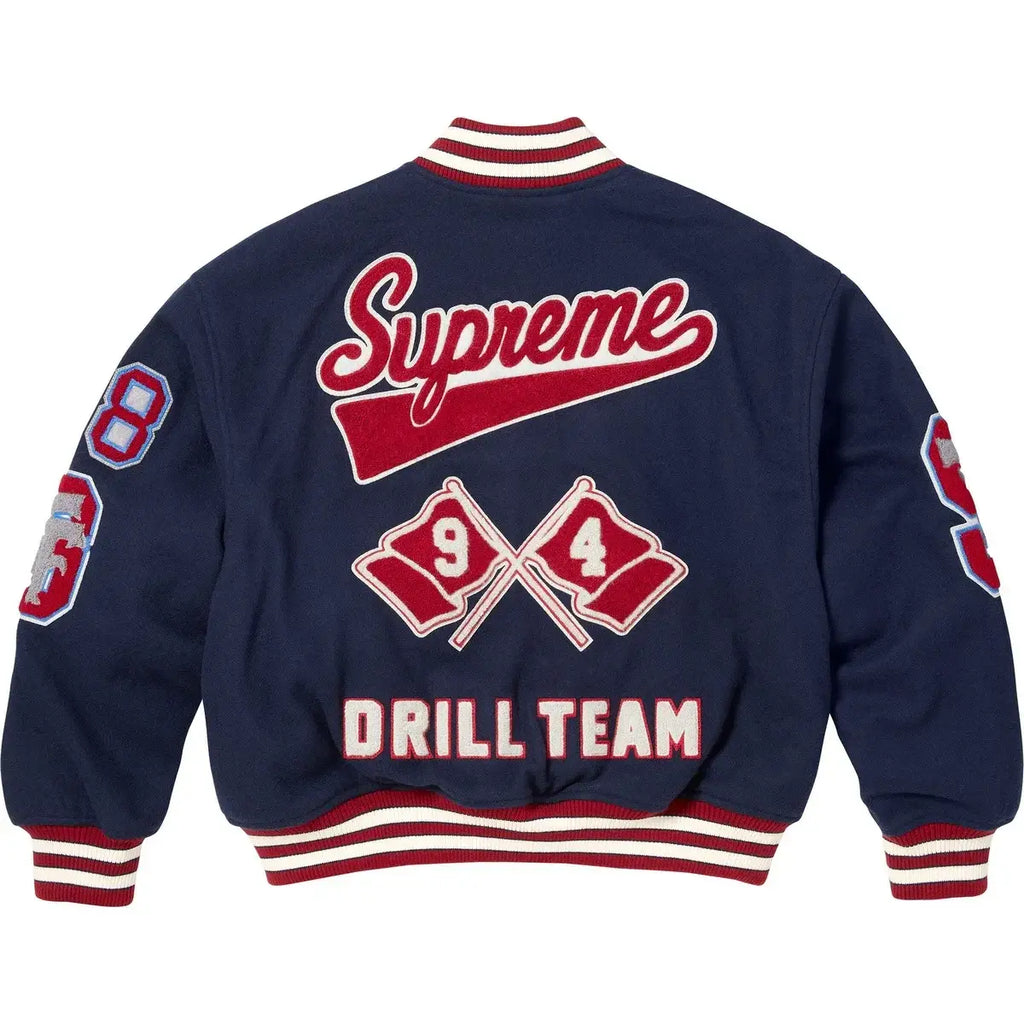 Supreme Drill Team Varsity Jacket Navy - Jackets