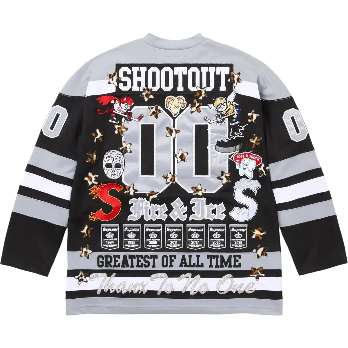 Supreme Fire and Ice Hockey Jersey Black - M