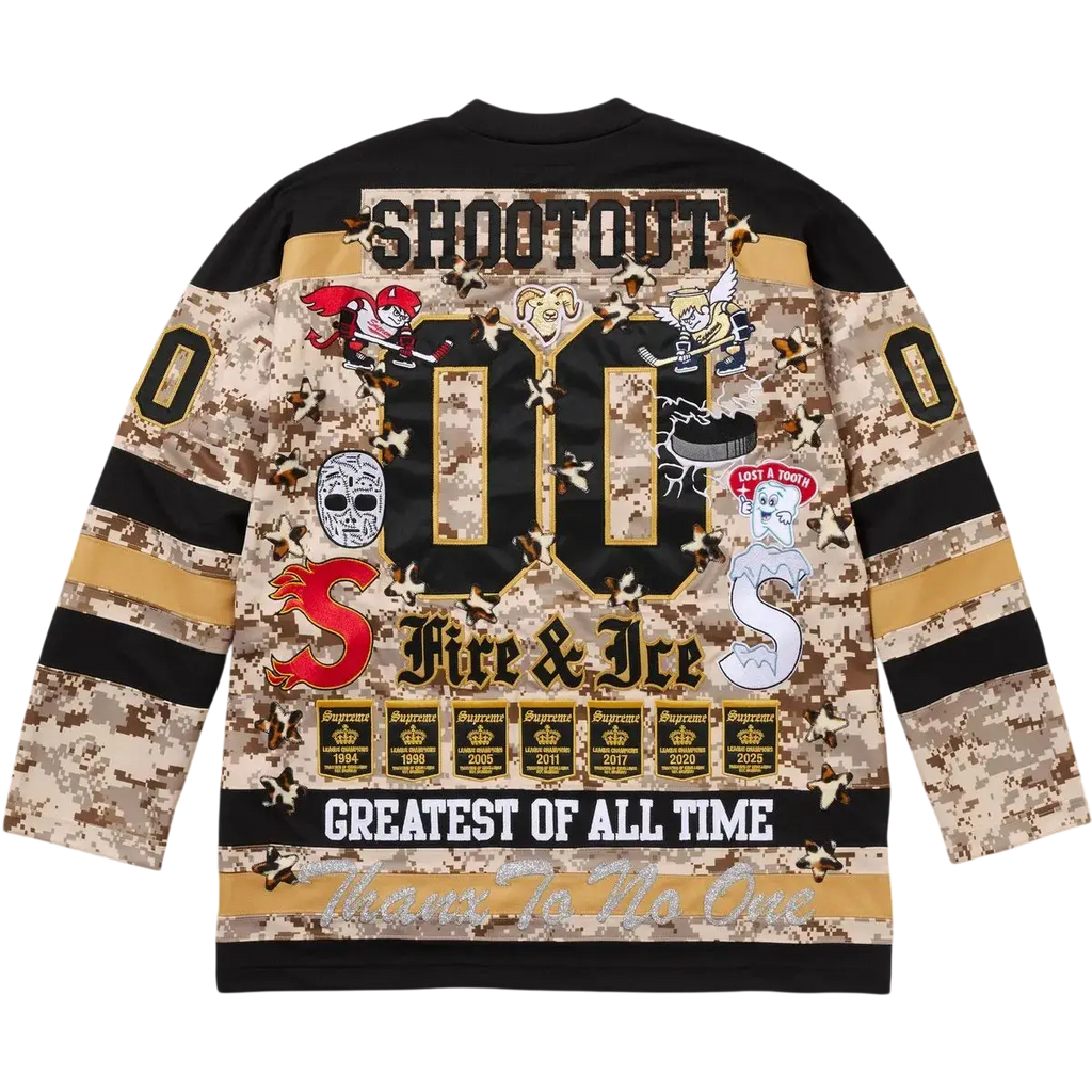 Supreme Fire and Ice Hockey Jersey Digi Camo - M