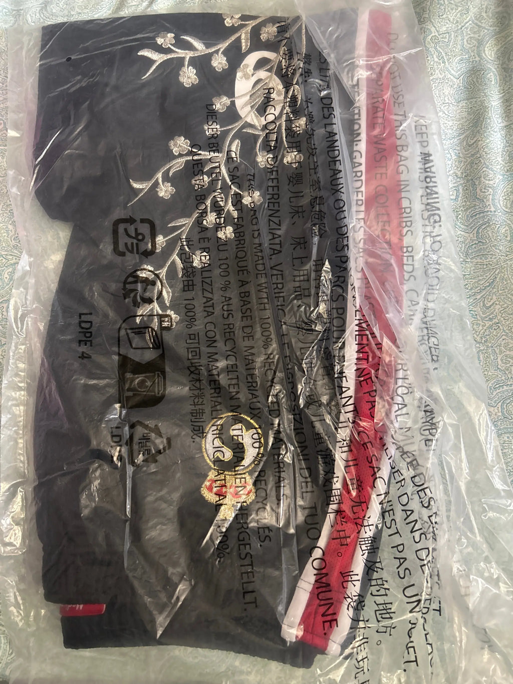 Supreme Floral Soccer Short Black Medium