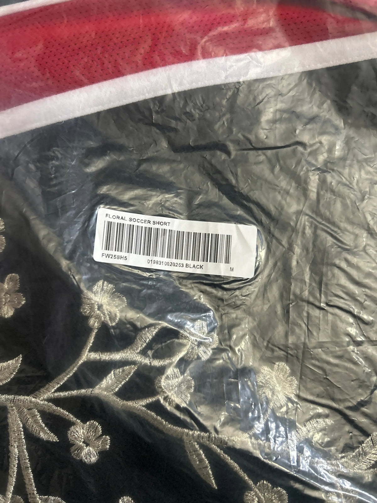 Supreme Floral Soccer Short Black Medium