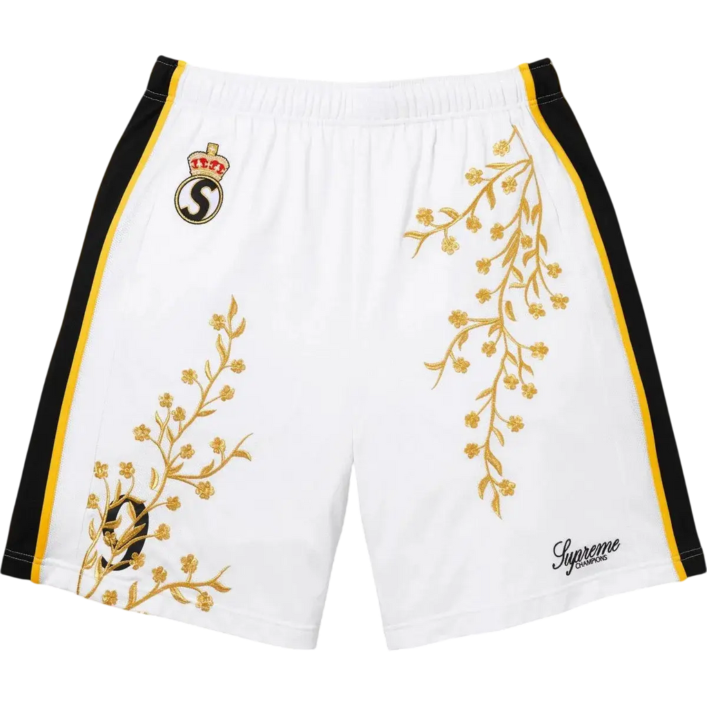 Supreme Floral Soccer Short White - M