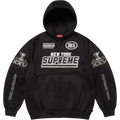 Supreme Football Zip Up Hoodie Black - M