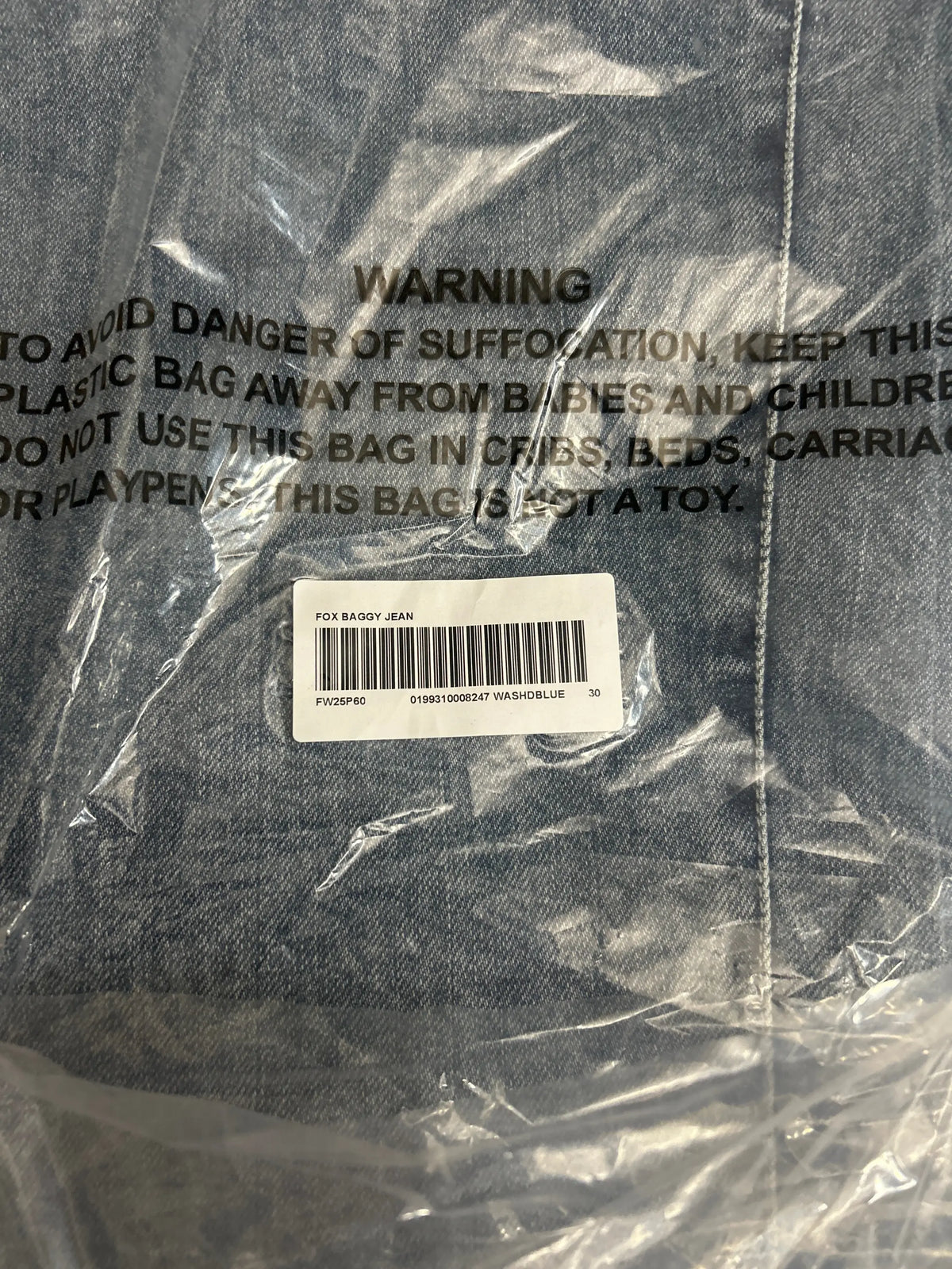 Supreme Fox Racing Cordura Baggy Jean Denim 30"