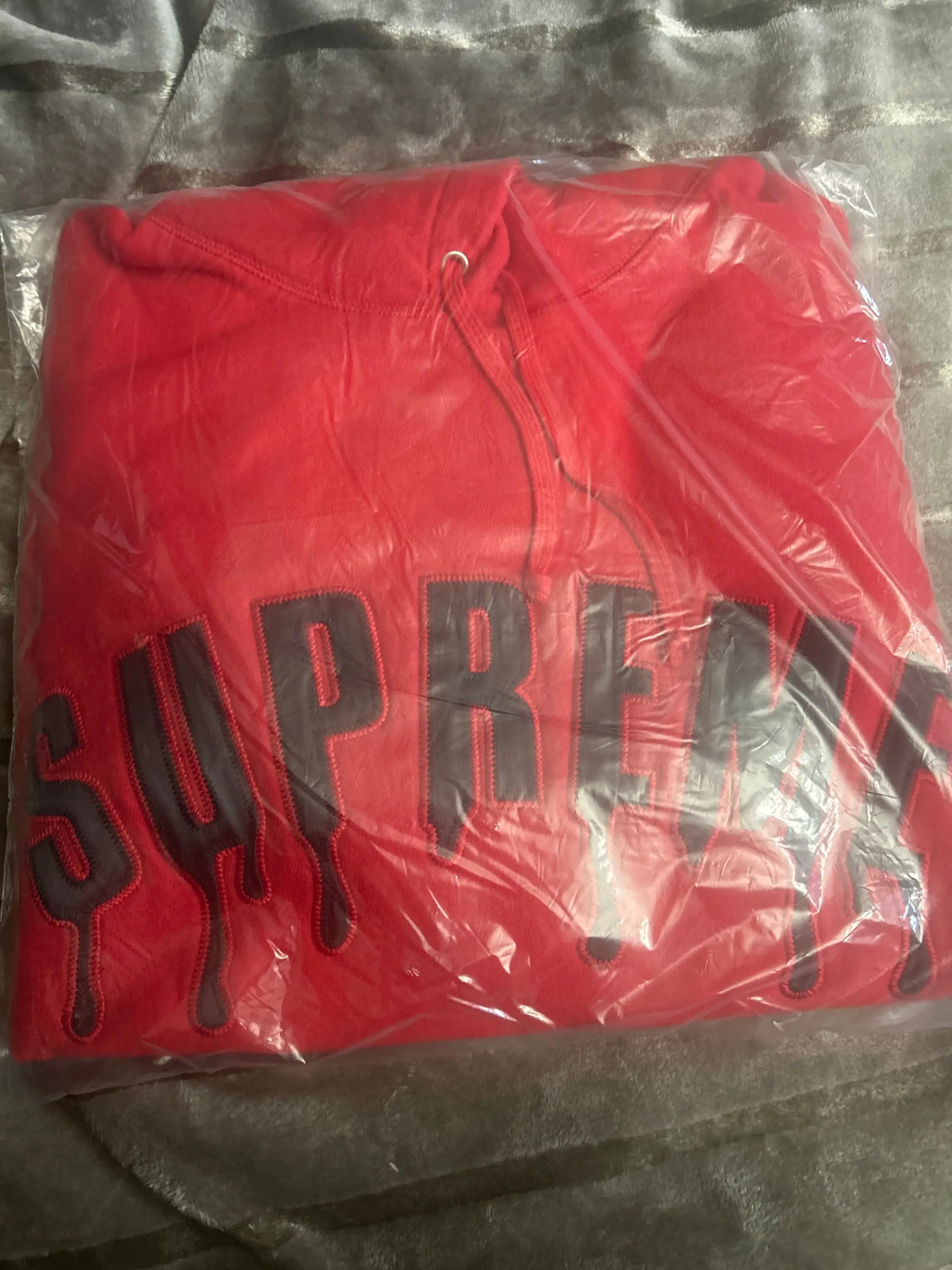Supreme Ghostface Arc Hooded Sweatshirt Red Medium