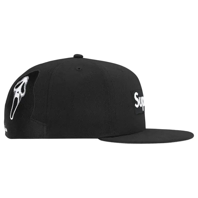 Supreme Ghostface Box Logo New Era Black 7 5/8"