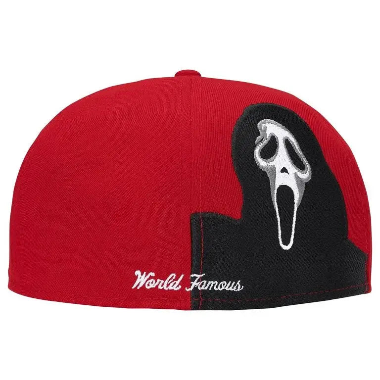 Supreme Ghostface Box Logo New Era Red 7 5/8"