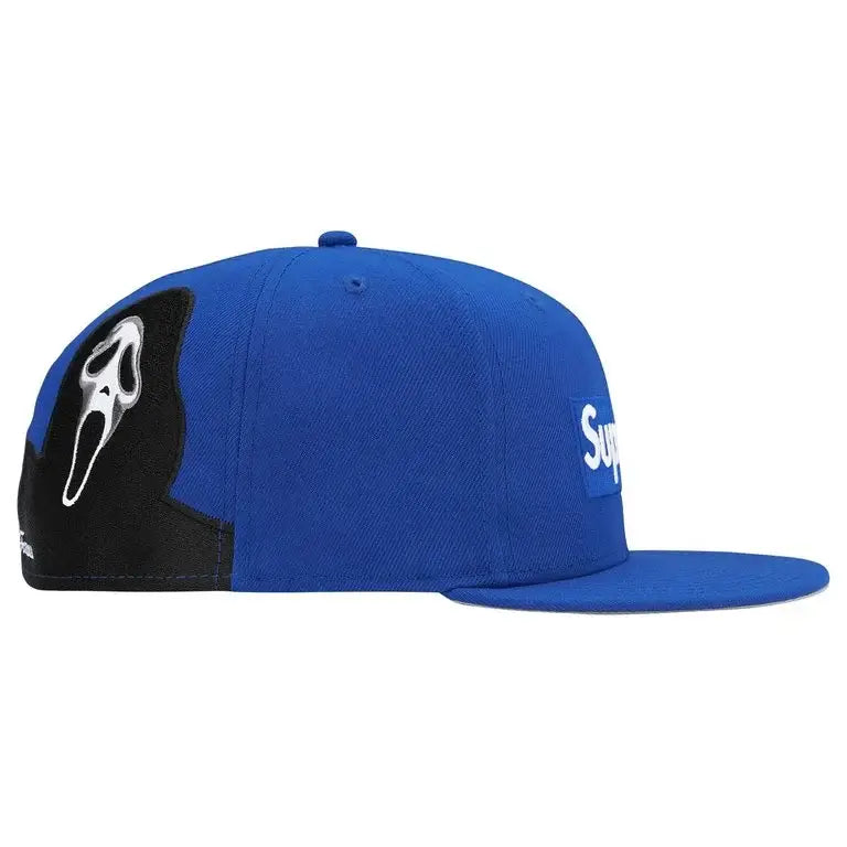 Supreme Ghostface Box Logo New Era Royal Blue 7 3/8"