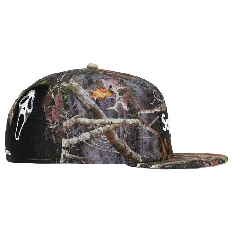 Supreme Ghostface Box Logo New Era True Timber Camo 7 5/8"