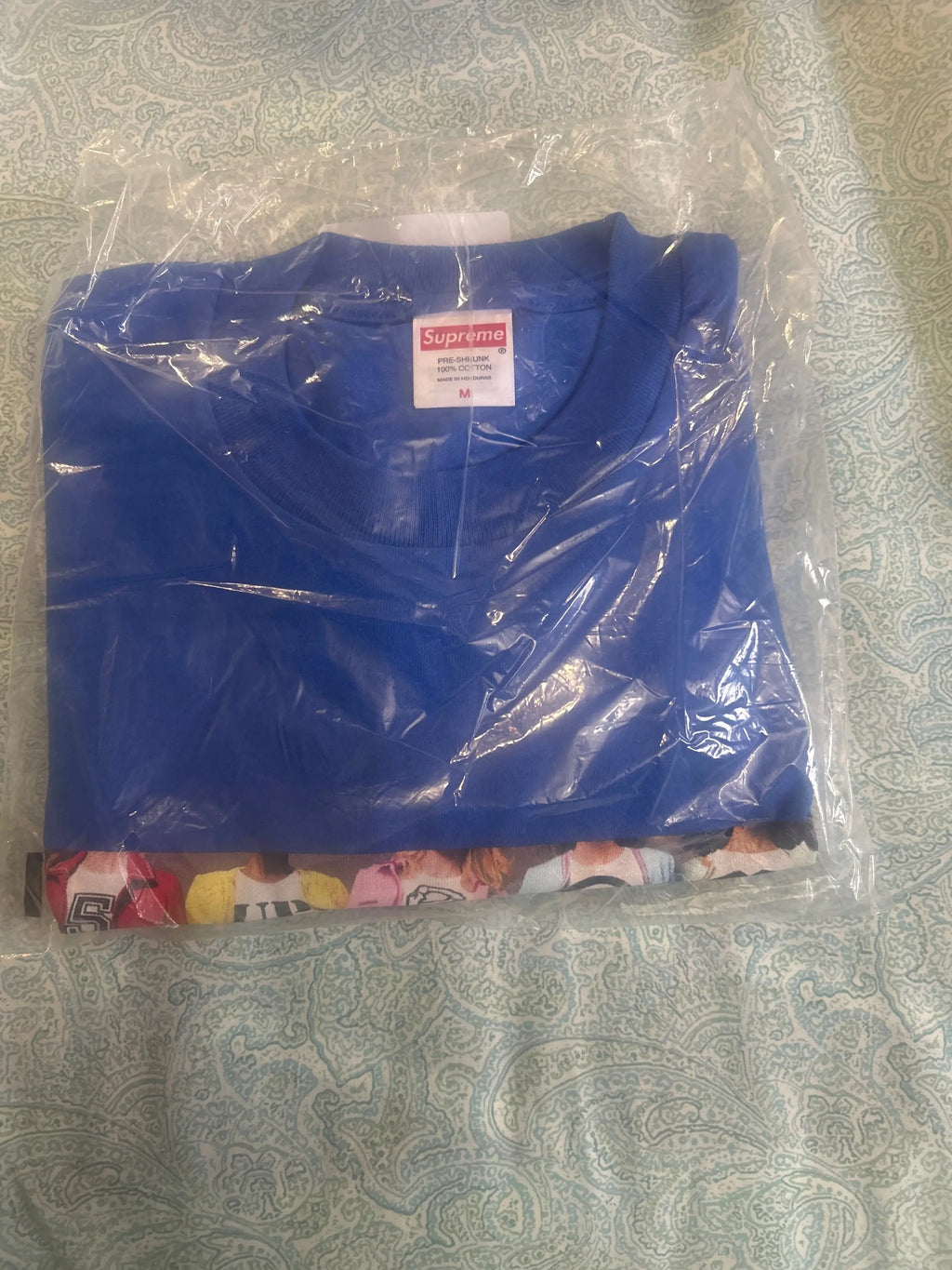 Supreme Girls Tee Blue Medium w/Girls Sticker
