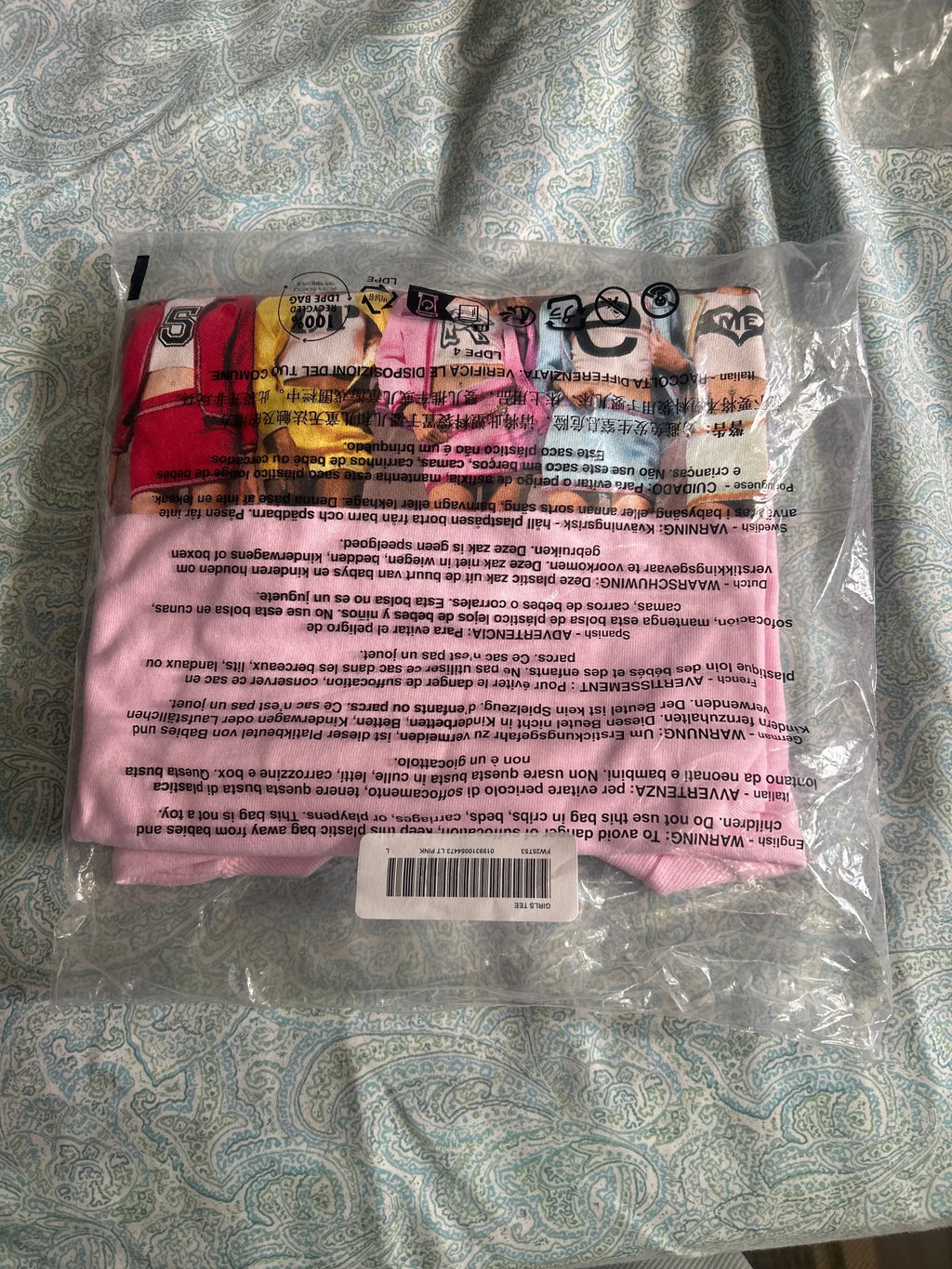 Supreme Girls Tee Pink Large w/Girls Sticker