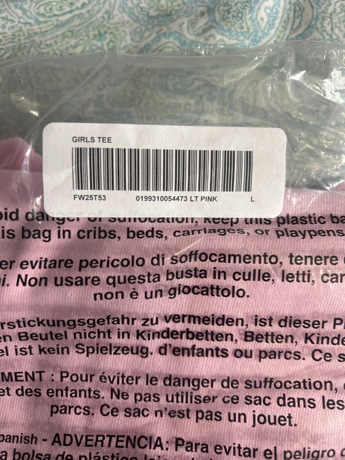 Supreme Girls Tee Pink Large w/Girls Sticker