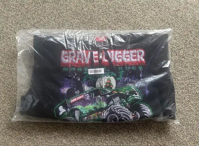 Supreme Gravedigger Zip Up Hooded Jacket Black Medium