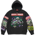 Supreme Gravedigger Zip Up Hooded Jacket Black Medium