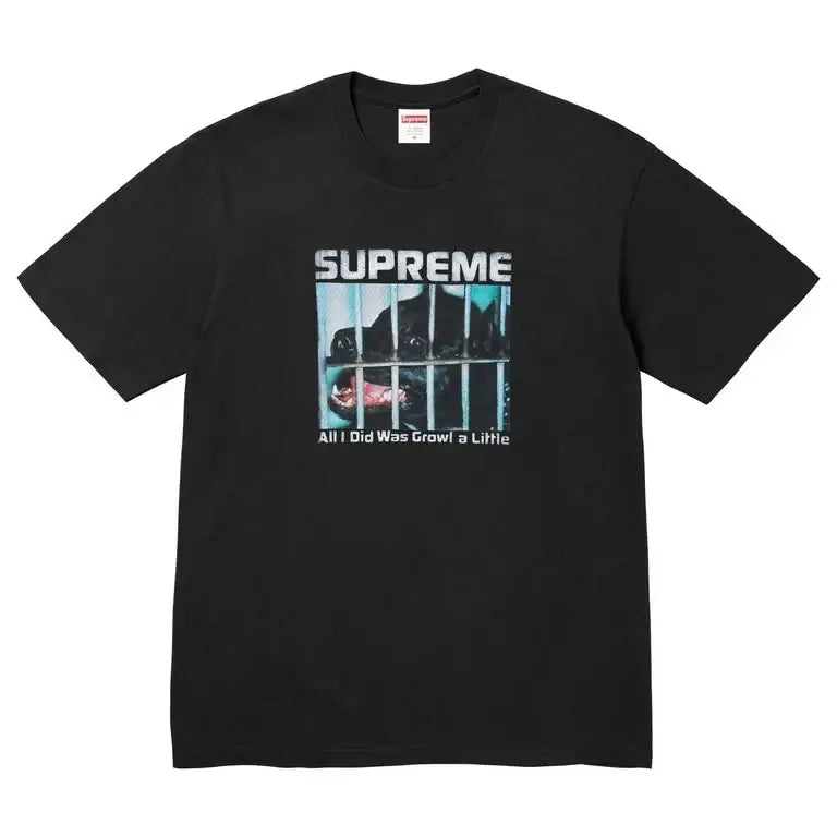Supreme Growl Tee Black Large