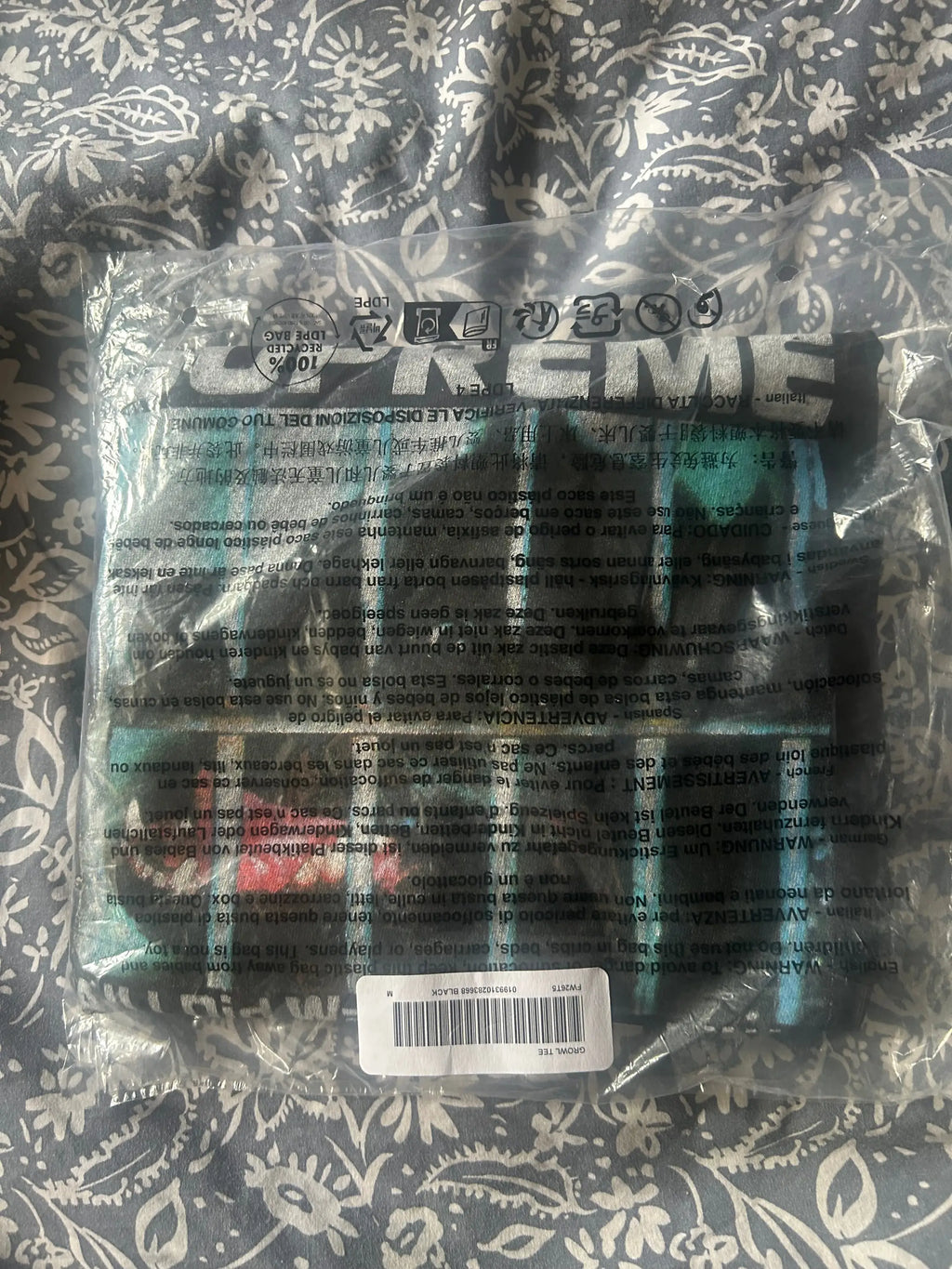 Supreme Growl Tee Black Medium