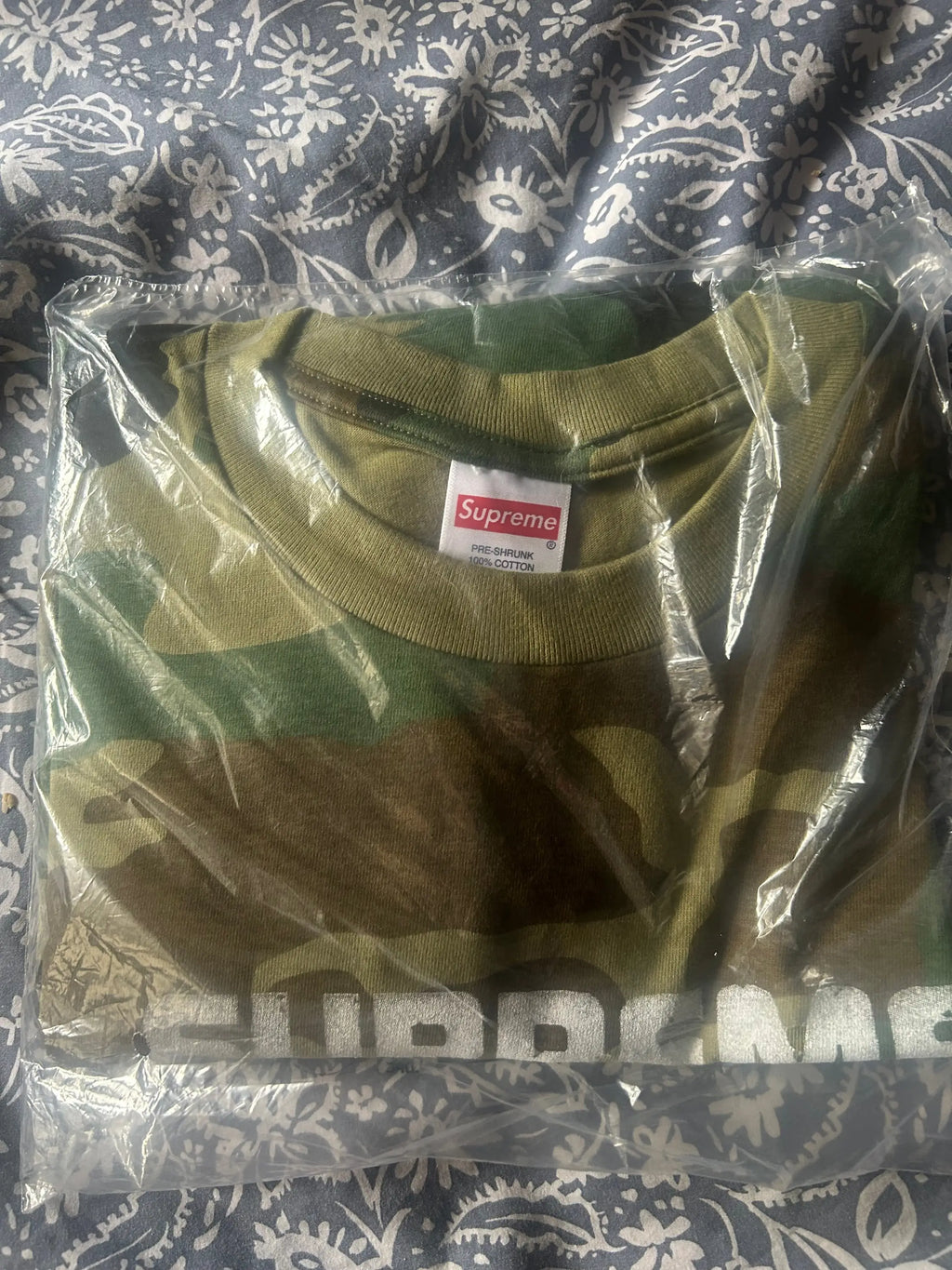 Supreme Growl Tee Camo Large