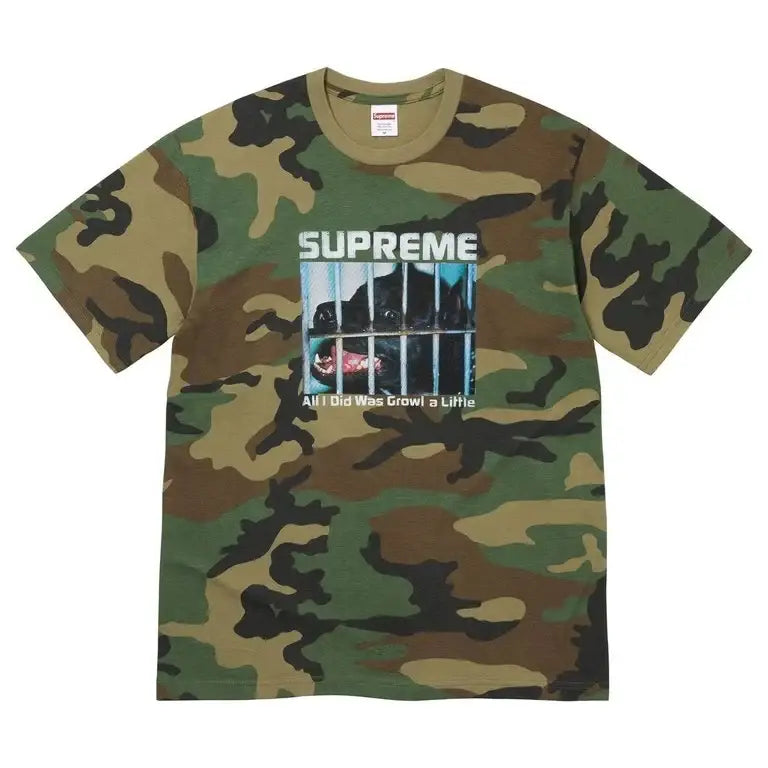 Supreme Growl Tee Camo Medium