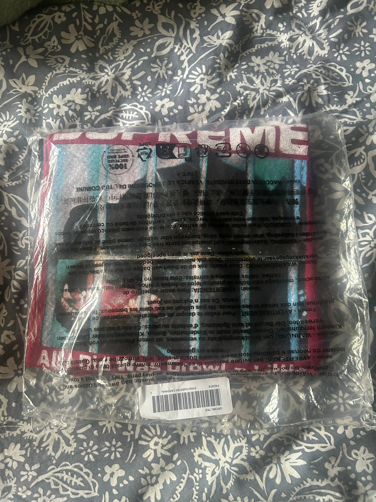 Supreme Growl Tee Cardinal Large