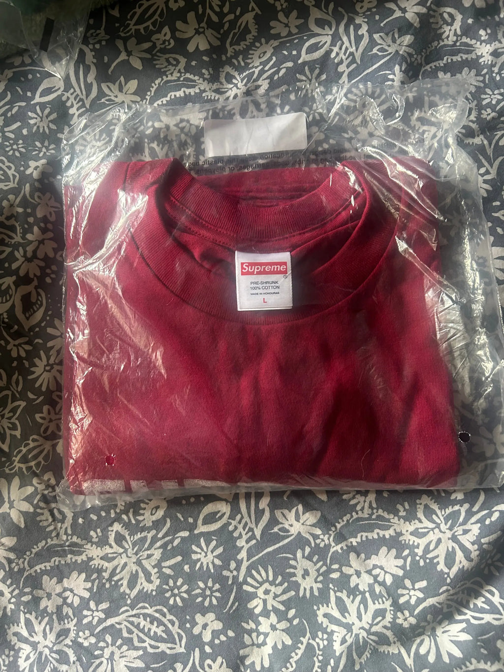 Supreme Growl Tee Cardinal Large