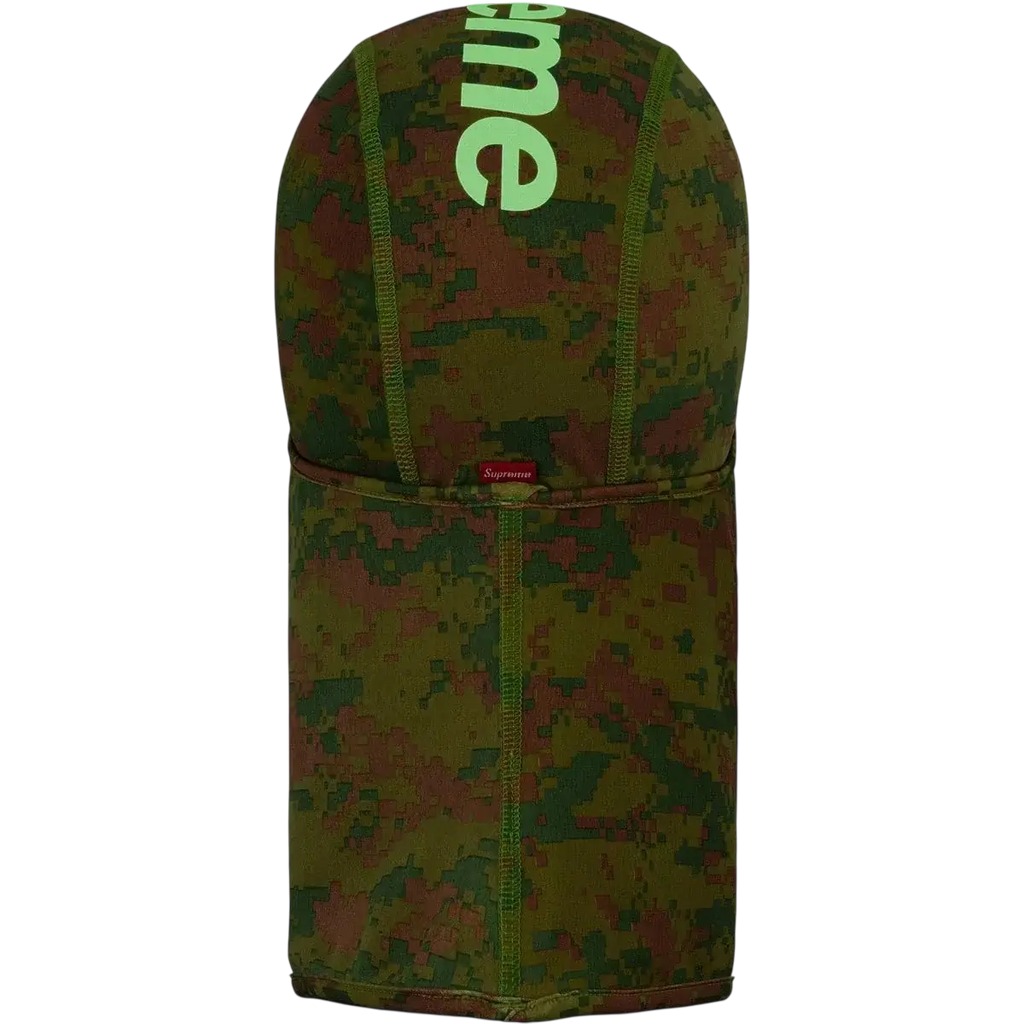Supreme Heat Reactive Digi Camo Balaclava Olive - S/M