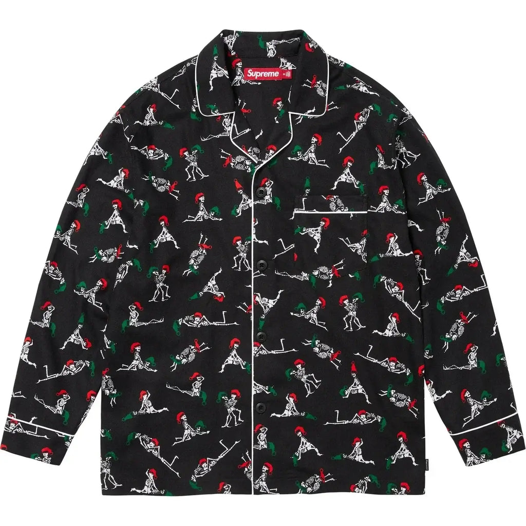 Supreme Holiday Pajama Set Black Medium