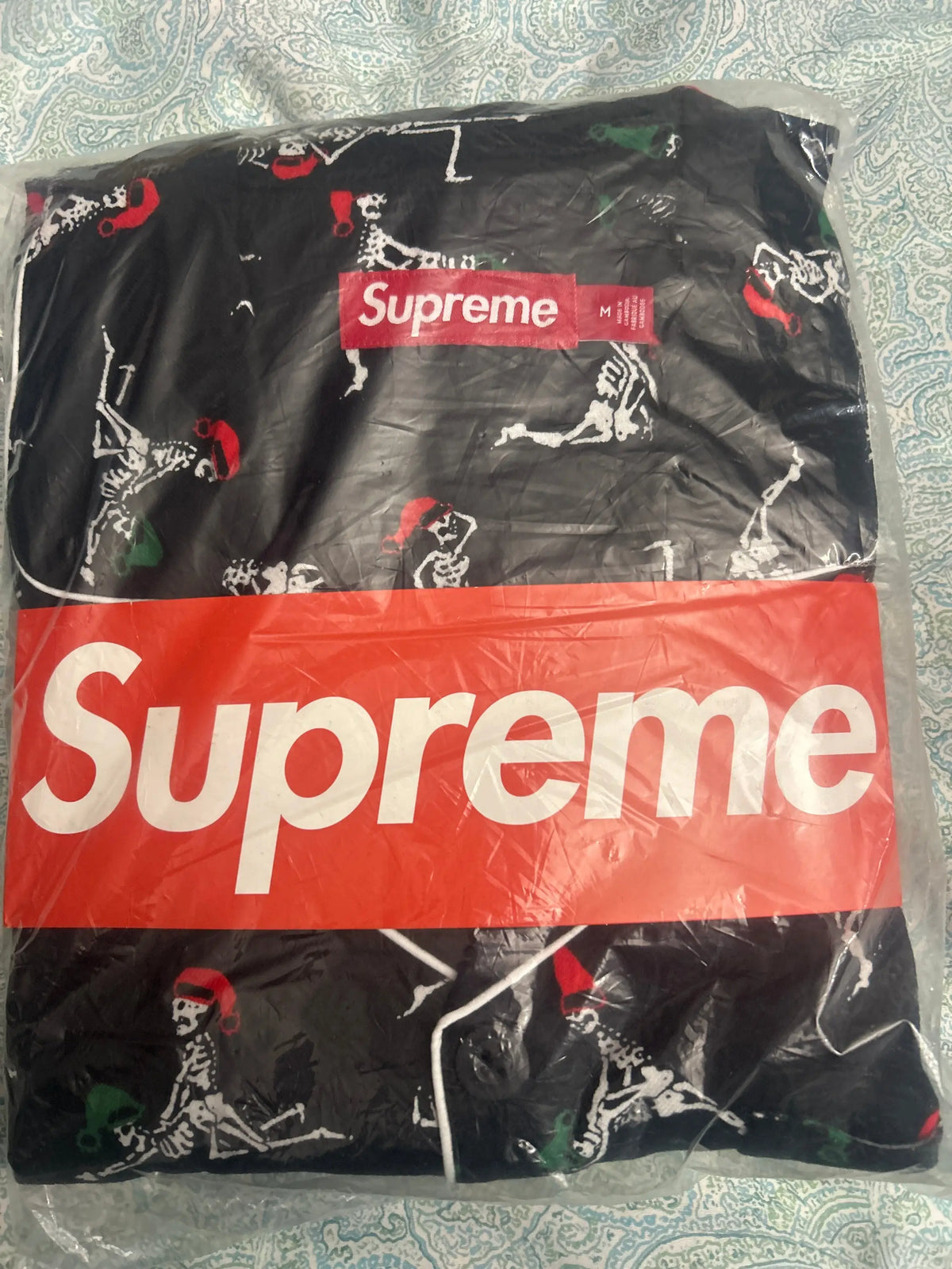 Supreme Holiday Pajama Set Black Medium