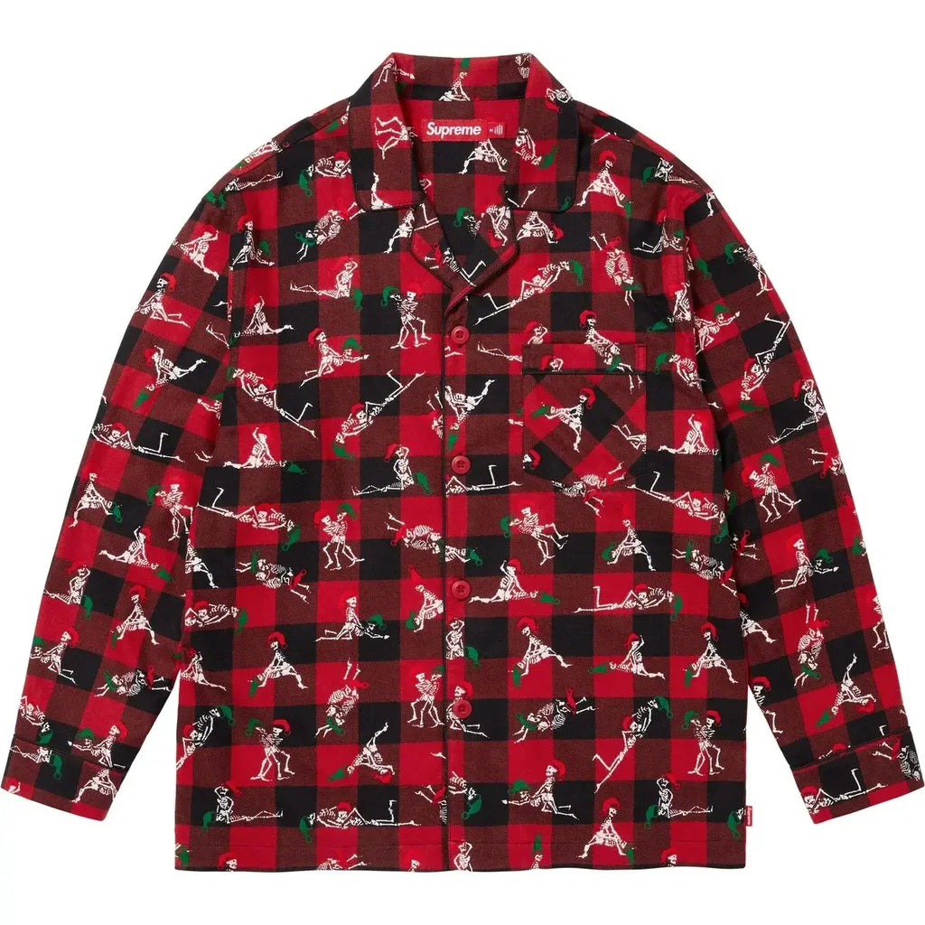 Supreme Holiday Pajama Set Red Medium