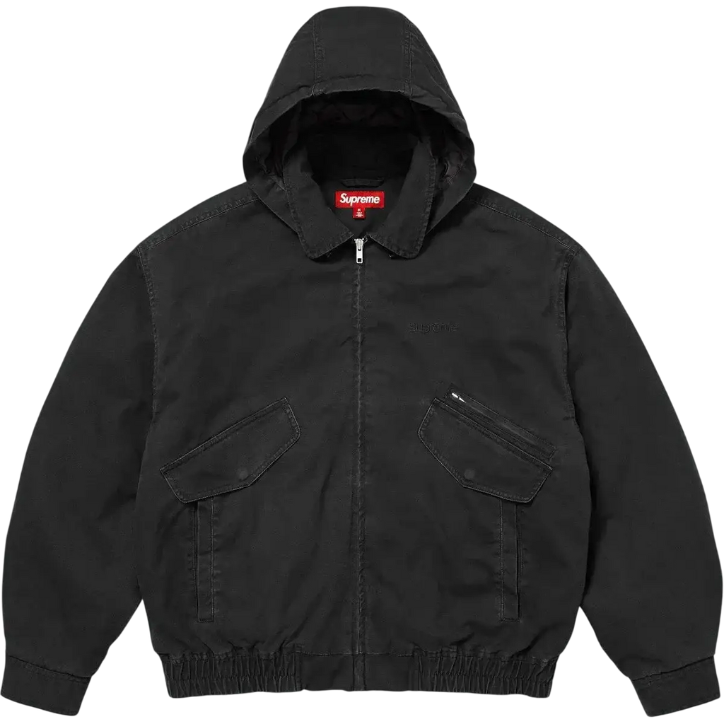 Supreme Hooded Utility Jacket Black - M
