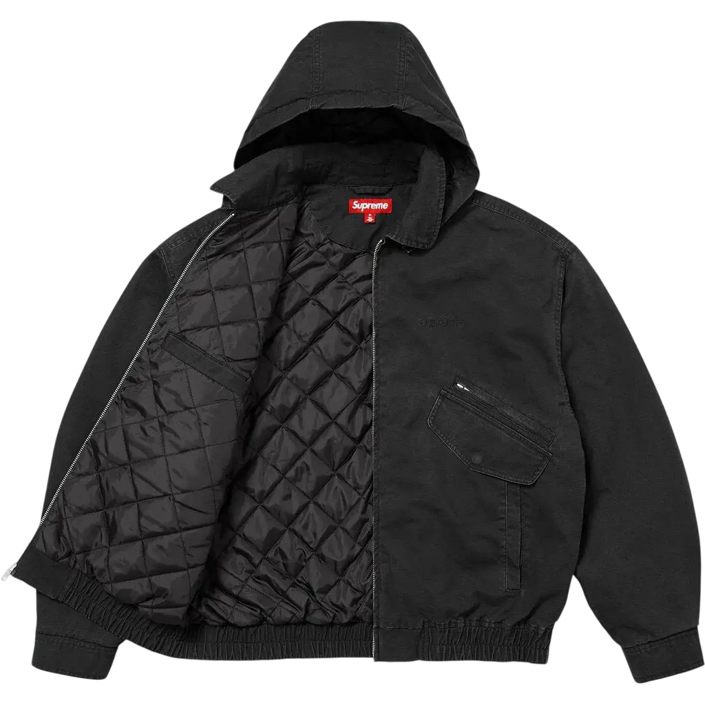 Supreme Hooded Utility Jacket Black - M