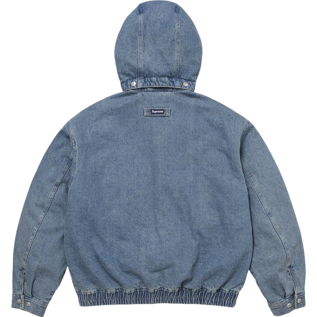 Supreme Hooded Utility Jacket Denim - M