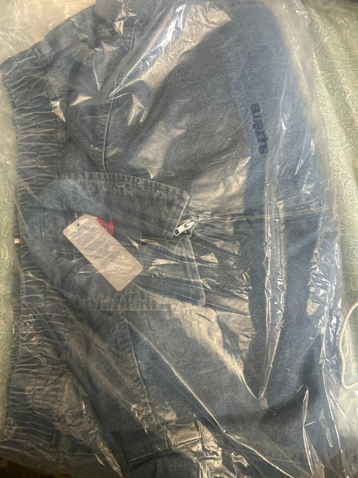 Supreme Hooded Utility Jacket Denim Medium