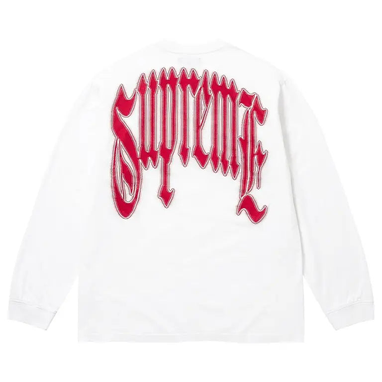 Supreme Intarsia Long Sleeve Top White Large