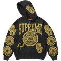 Supreme Knowledge Reigns Zip Up Hooded Sweatshirt Black - M