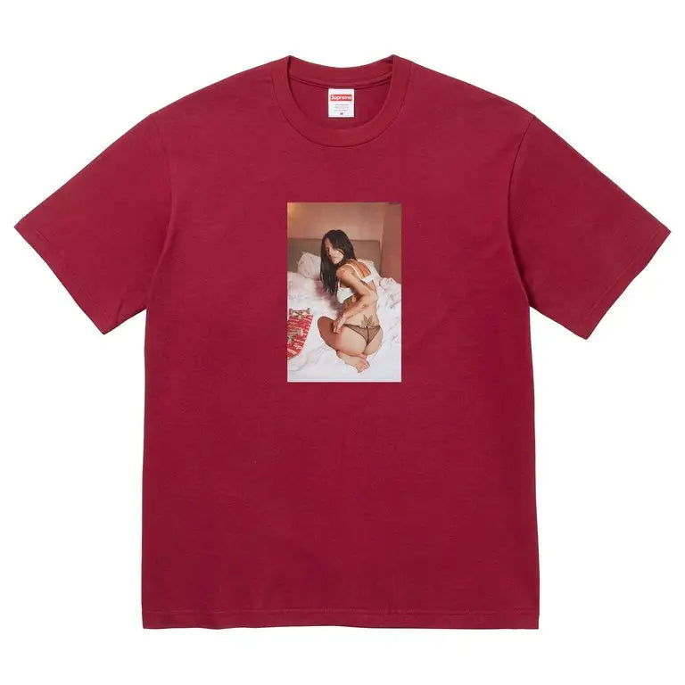 Supreme Larry Clack Neighbor Tee Cardinal Large