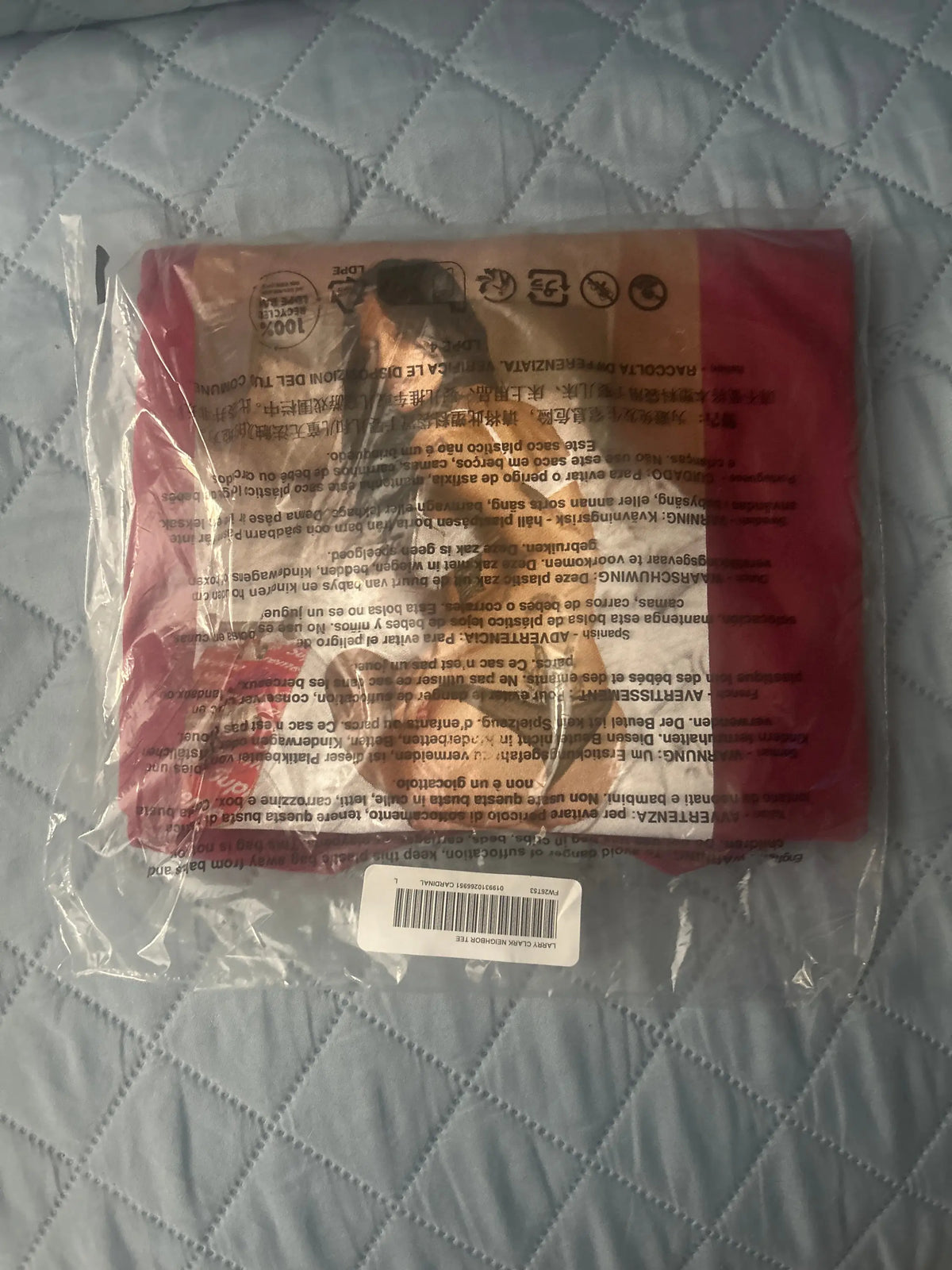 Supreme Larry Clack Neighbor Tee Cardinal Large