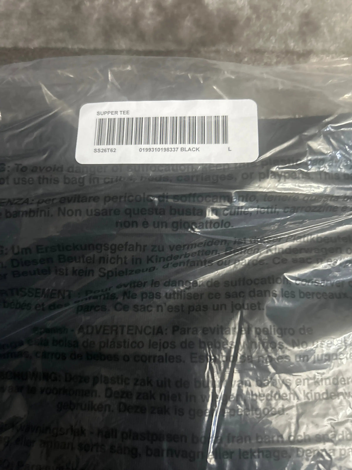 Supreme Last Supper Tee Black Large